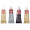 Amaco Rub 'N Buff Wax Metallic Finish, 4 Color Assortment (Silver Leaf, Antique Gold, Gold Leaf, Ebony)